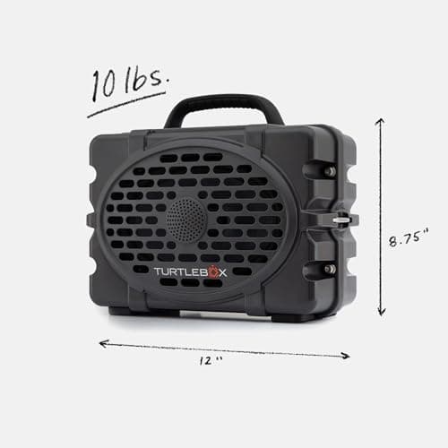 Turtlebox Original Gen 3: Portable Outdoor Bluetooth Speaker – Ultra-Loud (120dB), Waterproof (IP67), Rugged, Impact-Resistant, 3-Day Battery | Party Mode: Unlimited Pairing Stereo, Gray/Hot Pink