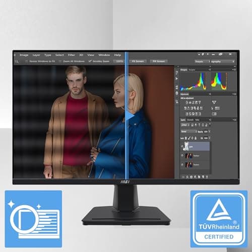msi PRO MP275Q 27 Inch WQHD Office Monitor - 2560 x 1440 IPS Panel, 100 Hz, Eye-Friendly Screen, Built-in Speakers, Tilt-Adjustable - HDMI 2.0b, DP (1.2a)