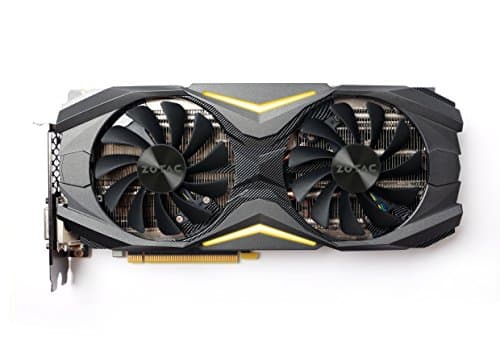 ZOTAC GeForce GTX 1080 AMP! Edition, ZT-P10800C-10P, 8GB GDDR5X Ice Storm Cooling, Metal Wraparound Carbon ExoArmor exterior, Ultra-wide 100mm Fans Gaming Graphics Card