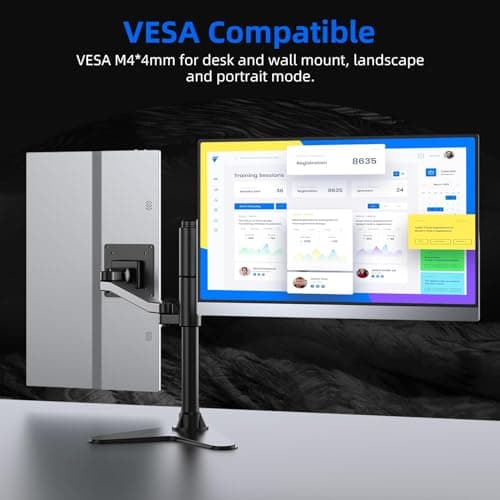 UPERFECT Portable Monitor 4K, 15.6'' Silvery 3840x2160 UHD HDR USB-C Monitor, 100% AdobeRGB, 400cd/㎡Brightness, IPS FreeSync Speaker Travel Extra Screen for Laptop, Type-C HDMI, VESA & Smart Case