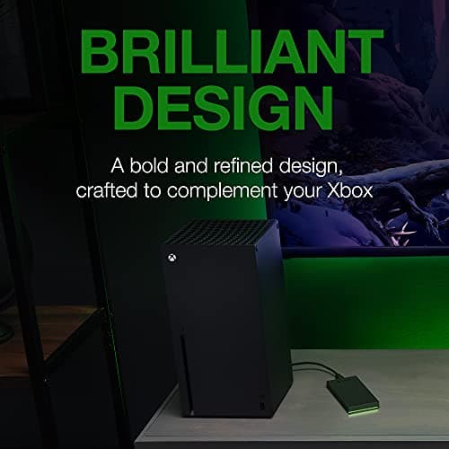 Seagate Game Drive SSD for Xbox 1TB External Solid State Drive - 3.5 Inch, USB 3.2 Gen 1, with built-in Green LED and Rescue Services (STLD1000400)