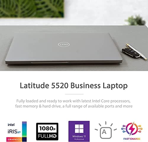 Dell Latitude 5520 Business Laptop, 15.6" FHD Display, Intel Core i5-1145G7 vPRO, 16GB RAM, 1TB PCIe SSD, IR Camera, HDMI, Backlit Keyboard, Wi-Fi 6, Thunderbolt 4, Windows 11 Pro