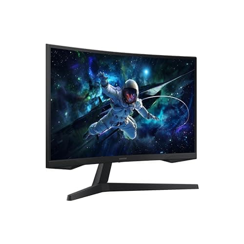 Samsung 32" Odyssey G55C Series QHD 1000R Curved Gaming Monitor, 1ms(MPRT), HDR10, 165Hz, AMD Radeon FreeSync, Eye Care, Glare Free, Sharp Resolution LS32CG550ENXZA