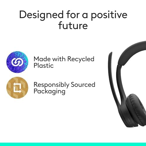 Logitech Zone 305 for Business, Wireless Bluetooth Headset with Microphone, for Microsoft Teams, Compatible with Windows, Mac, Chrome, Linux, iOS, iPadOS, Android