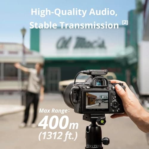 DJI Mic Mini (2 TX + 1 RX + Charging Case), Wireless Lavalier Microphone for iPhone/Camera/Android, Ultralight, Detail-Rich Audio, 48h Use, Noise Cancelling, Automatic Limiting, Vlog, Streaming