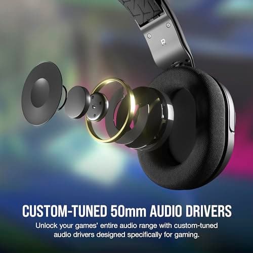 Corsair HS35 v2 Multiplatform Wired Gaming Headset – Flexible Omni-Directional Microphone – Universal 3.5mm Connection – PC, Mac, PS5, PS4, Xbox, Nintendo Switch, Mobile – Carbon