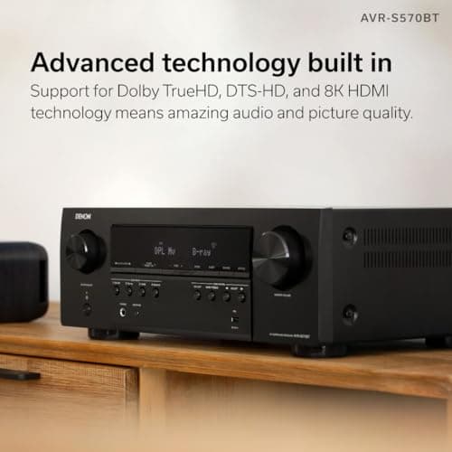 Definitive Technology ProCinema 6D 5.1 Channel Home Theater System with Denon AVR-S570BT AV Receiver Bundle (Renewed)