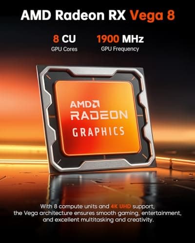 ACEMAGICIAN K1 Mini Gaming PC Ryzen 7 5700U Mini PC 16GB DDR4 512GB SSD Mini Computers (8C/16T, up to 4.3Ghz), 4K Triple Display Mini Desktop Bluetooth/WiFi6/Office