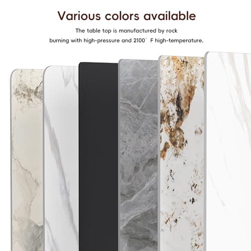 55'' x 28'' Sintered Stone Table top, DIY Replacement & Cover Marble Desktop, Table Top for Kitchen Table, Outdoor Indoor Dining Table