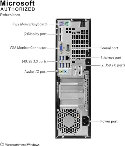 HP Prodesk 600 G2 SFF Desktop PC W11, SFF Computer w/ 24in LCD Monitor, i5-6500 Processor, 16GB RAM, 1TB SSD, RGB Speaker, DP Cable (Renewed)