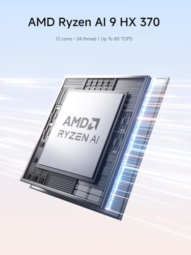MINISFORUM Mini PC AI X1 Pro AMD Ryzen AI 9 HX370(12 Cores/24 Threads, up to 5.1GHz)&AMD Radeon 890M Mini Gaming Computer,32GB DDR5 1TB PCIe 4.0 SSD, 8K Quad Display,Dual 2.5 LAN/WiFi 7/BT5.4/Oculink