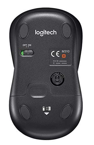 Logitech MK335 Quiet Wireless Keyboard and Mouse Combo - Black/Silver Keyboard and Mouse Combo Wireless, Ambidextrous