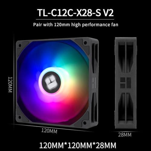 Thermalright Peerless Assassin 120 Digital ARGB Black CPU Air Cooler, Digital Screen Top Cover,6 Heatpipes Computer CPU Cooler, for AM4/AM5,Intel LGA1700/1851/1150/1151/1200, PC Cooler-Black ARGB