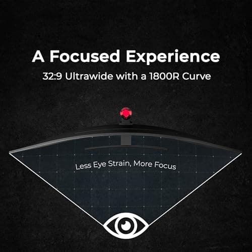 Deco Gear 49" Curved Ultrawide 5K Gaming Monitor, 32:9, 120 Hz, 101% NTSC 100% sRGB, Adjustable, Home Office and Entertainment Workstation