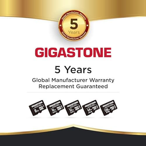 GIGASTONE 64GB 2-Pack Micro SD Card, 4K UHD Video, Surveillance Security Cam Action Camera Drone Professional, 90MB/s Micro SDXC UHS-I U3 Class 10