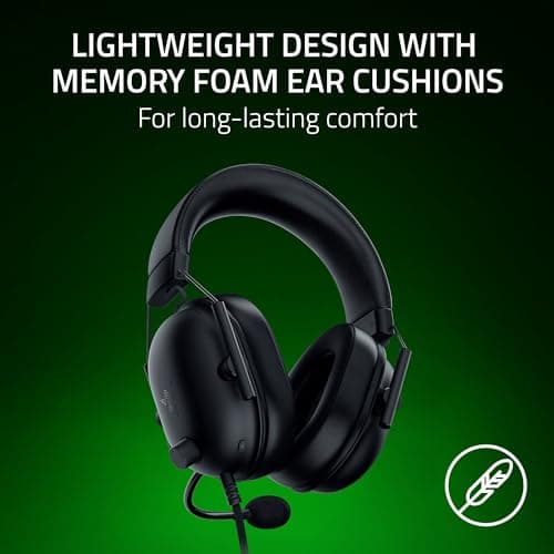 Razer BlackShark V2 X Xbox Gaming Headset: 50mm Drivers - Cardioid Mic - Lightweight - Comfortable, Noise Isolating Earcups - for Xbox Series X, Series S, PS5, PC, Switch via 3.5mm Audio Jack - Black