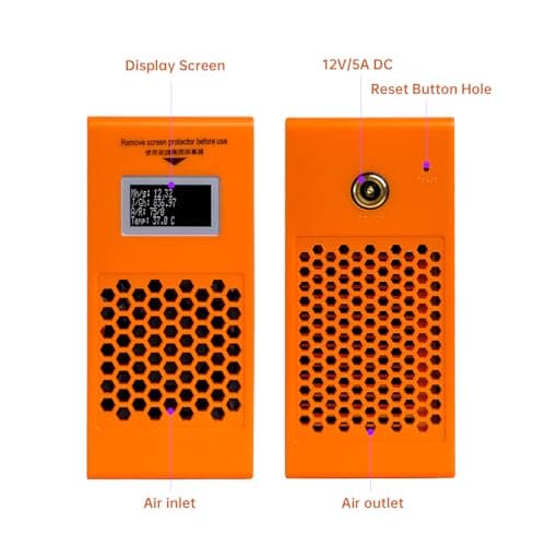 Litecoin, Dogecoin Miner Lucky Miner LG07 Scrypt Algorithm ASIC Miner 11MH/S 2.4GHz WiFi or Hotspot Quiet Include PSU, Crypto Mining Machine for Home Use，Orange