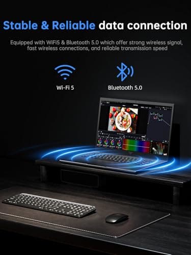 18.5 inch Laptop Computer with Intel N150 Quad-Core Processor(up to 3.6GHz),8000 mAh Battery,16GB DDR4 RAM 512GB SSD,WiFi 5, Type C,2025 Full HD IPS Display Laptops for Work Business Office Student