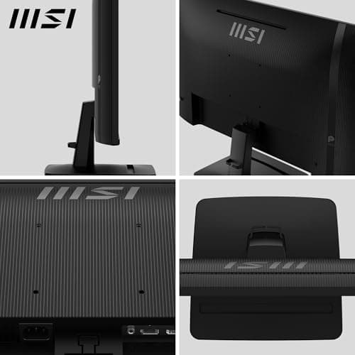 MSI PRO MP271A E2 27-inch IPS 1920 x 1080 (FHD) Gaming Office Monitor, 120Hz, Free-Sync, HDMI, DisplayPort, VGA Port, VESA Mountable, Tilt, Speaker, 4-Side Slim Bezel 1ms, Black