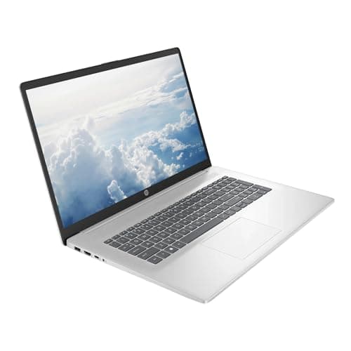 HP 17.3" FHD Business & Student Laptop Computer, 64GB RAM 2.5TB Storage (2TB SSD+512GB Docking Station Set), 6-Cores AMD Ryzen 5, Windows 11 Pro, PLUSERA Earphones, Silver