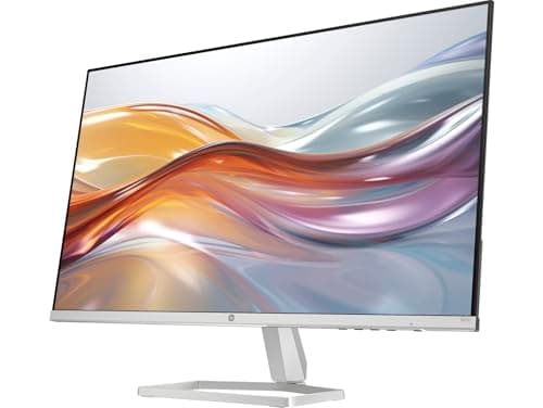 HP Series 5 527sf Monitor (Replaces Model M27h) 94F44AA#ABA w/Docztorm Dock, 27" FHD IPS (1920x1080) Display, 2x HDMI, 1x VGA, Flicker-free, Ideal for Home & Business, Black/Silver (2024 Latest Model)