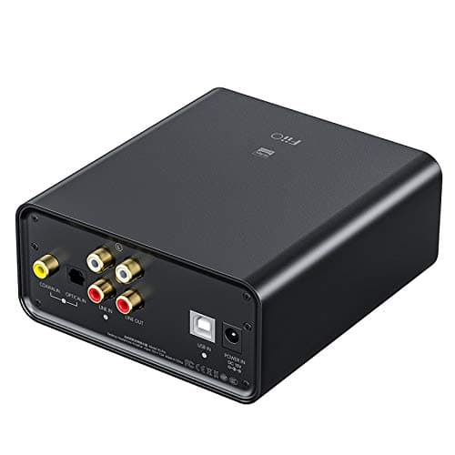FiiO K5 Pro Headphone Amps Portable Desktop DAC and Amplifier 768K/32Bit and Native DSD512 for Home/PC 6.35mm Headphone Out/RCA Line-Out/Coaxial/Optical Inputs