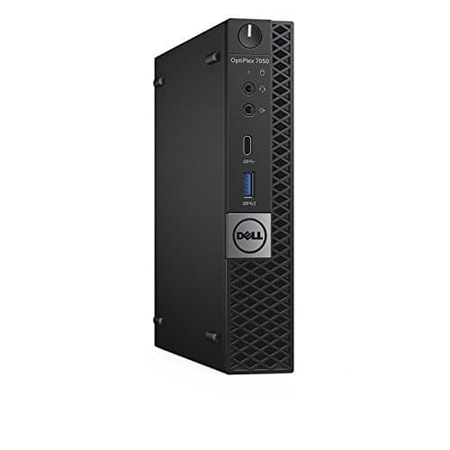 Dell OptiPlex 7050 Micro Form Factor Desktop Computer, Intel Core i7-7700T, 16GB DDR4-2400 (2x8GB), 512GB Solid State Drive, Windows 10 Pro (Renewed)
