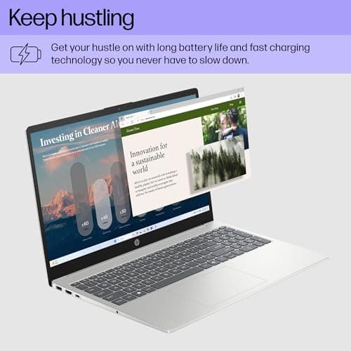 HP 15.6 inch Laptop, HD Touchscreen Display, AMD Ryzen 5 7520U, 8 GB RAM, 512 GB SSD, AMD Radeon Graphics, Windows 11 Home, Natural Silver, 15-fc0499nr