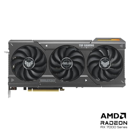 ASUS TUF Gaming Radeon™ RX 7600 XT OC Edition 16GB GDDR6 Graphics Card (AMD RDNA™ 3, PCIe 4.0, HDMI 2.1, DisplayPort 2.1, Axial-tech Fan Design, Auto-Extreme Technology, GPU Tweak III, and More)