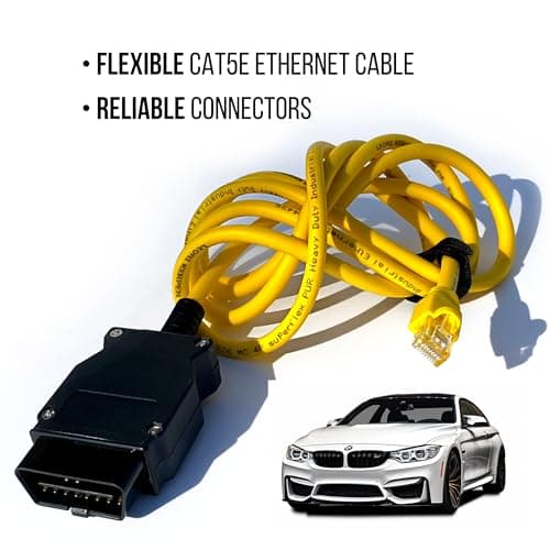 OHP ENET Bimmercode OBD2 Cable for BMW F- Series Coding | E SYS ISTA+ ICOM Bootmod3 Bimmerlink OBD | Heavy Duty Cable