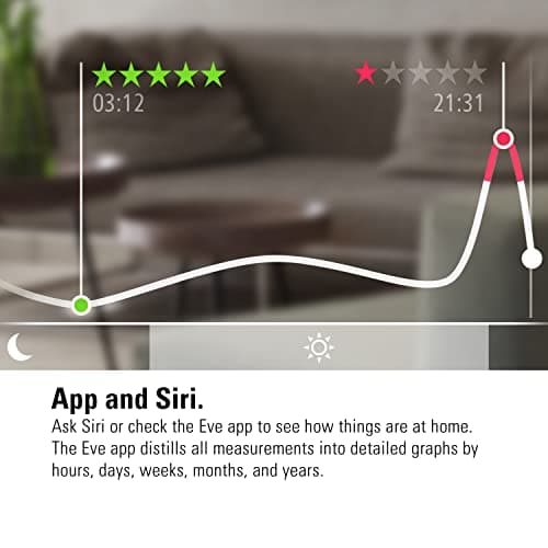 Eve Room - Indoor air Quality Sensor to Monitor air Quality (VOC), Temperature & Humidity, Apple HomeKit Technology, Bluetooth and Thread