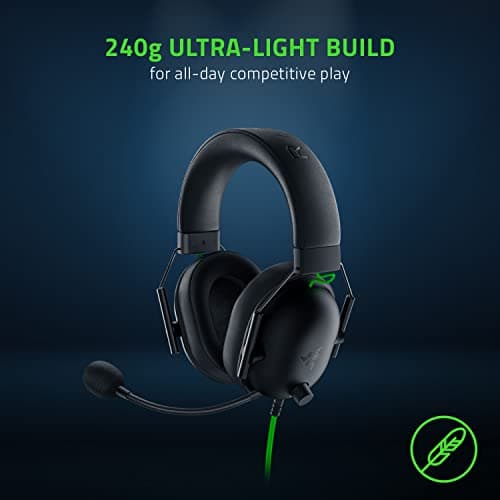 Razer BlackShark V2 X Wired Gaming Headset with 7.1 Surround Sound, 50mm Drivers, Noise Cancelling Mic