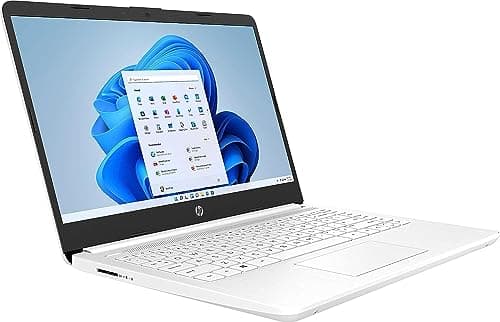 HP 14" Ultral Light Laptop for Students and Business, Intel Quad-Core N4120, 16GB RAM, 128GB Storage(64GB eMMC+64GB Ghost Manta SD), 1 Year Office 365, Webcam, HDMI, WiFi, USB-A&C, Win 11 S