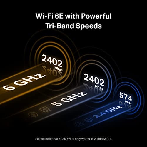 TP-Link WiFi 6E Intel AX210 AXE5400 PCIe WiFi Card for Desktop PC - (Archer TXE72E), Bluetooth 5.3, WPA3, 802.11ax Tri Band Wireless Adapter with MU-MIMO, OFDMA, Ultra-Low Latency, for Windows 10,11
