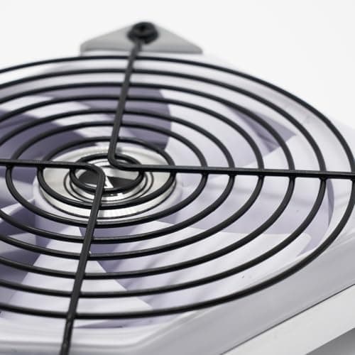 120mm Fan Grill,PC Fan Cover,Black PC Fan Grill Guard,Metal Slivery Black Replacement Screws,for PC Ventilator,2Pack.
