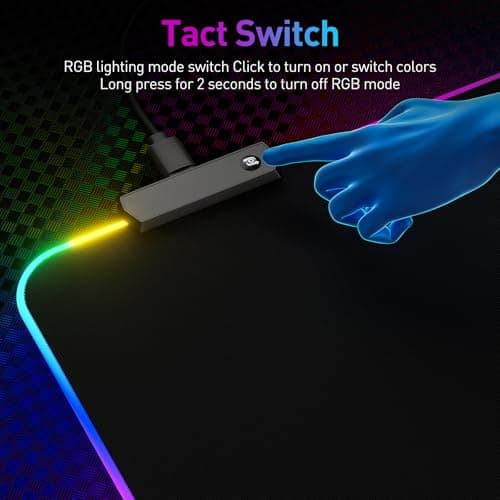RGB Mousepad Led Mouse Pad, Large Mouse Pad,Led and Big Mouse mat