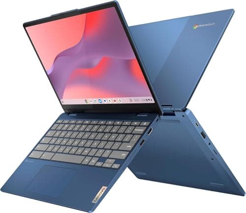 Lenovo Flex 3 3i 2-in-1 Chromebook (12.2" FHD+ Touchscreen, Intel N100, 4GB DDR5 RAM, 128GB (64GB eMMC + 64GB SD Card)) Student & Education Laptop, Webcam, NFC, HDMI, USB-C, IST Pen, Chrome OS, Blue