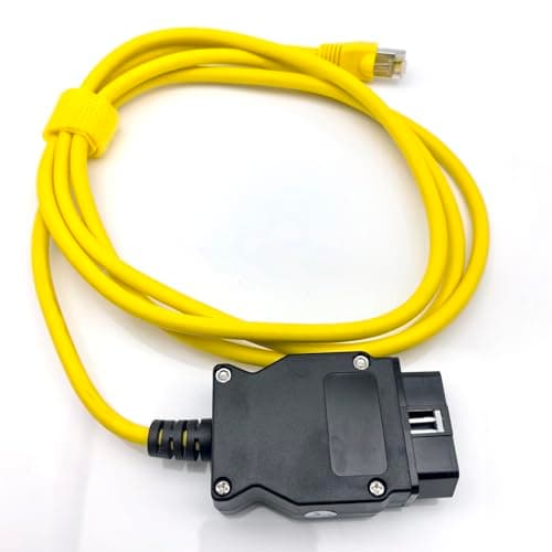 Enet Cable BMW Ethernet to OBD Interface for BMW Diagnostics and Coding Bootmod3 Bimmercode E-SYS ICOM Coding F-Series Car Diagnostic Tool (1.85m)