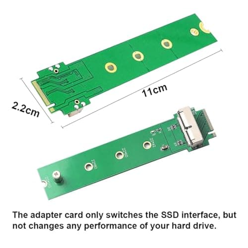 Cablecc 12+16Pin SSD to NVME M.2 NGFF M-Key for 2013 2014 2015 2016 2017 MacBook SSD