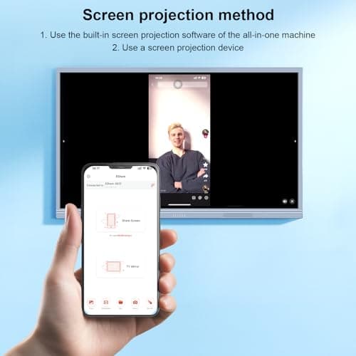 55" 4K Touch Screen Dual System All-in-One Computer for Senior Center, Wall-Mountable, Intel i5 Win 10 Pro, 4GB RAM/256GB SSD, Android 11, Anti-Glare, HDMI/USB/VGA/Bluetooth/WiFi