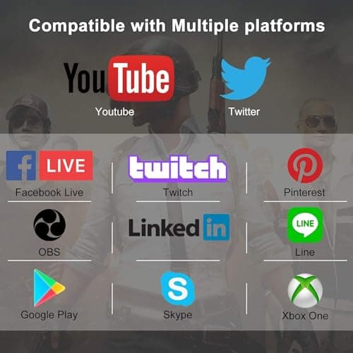 4K HDMI Capture Card for Streaming, Full HD 1080P 60FPS USB 3.0 Cam Link Game Audio Video Capture Card, Work with Camera/Nintendo Switch/Xbox/PS4/PS5/PC/OBS (Black)