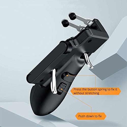 PUBG Controller for iPad, 4 Triggers [6 Finger Operation] Sensitive Shoot Aim Trigger Gamepad Grip, Support 9.7-12.9 inch iPad & Tablet (Thickness < 10mm)