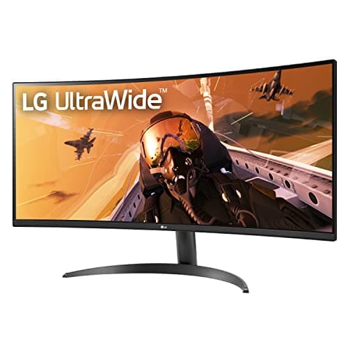 LG 34WP60C-B 34-Inch 21:9 Curved UltraWide QHD (3440x1440) Gaming Computer Monitor with 160Hz sRGB 99% Color Gamut and HDR 10, AMD FreeSync Premium and 3-Side Virtually Borderless Screen Tilt,Black
