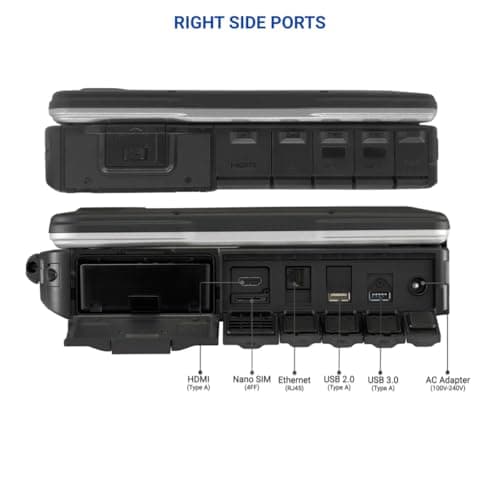 Panasonic Toughbook 31 CF-31 MK5 Rugged Laptop, 13.1" XGA Touch, i5-5300U 2.3GHz, 16GB RAM, 1TB SSD, 4G LTE, Backlit Keyboard, Windows 10 Pro