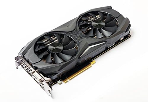 ZOTAC GeForce GTX 1080 AMP! Edition, ZT-P10800C-10P, 8GB GDDR5X Ice Storm Cooling, Metal Wraparound Carbon ExoArmor exterior, Ultra-wide 100mm Fans Gaming Graphics Card