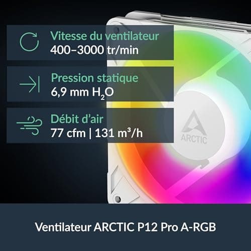 ARCTIC Liquid Freezer III Pro 360 A-RGB (White) - AIO CPU Cooler, 3 x 120 mm Water Cooling, 38 mm Radiator, PWM Pump, VRM Fan, AMD AM5/AM4, Intel LGA1851/1700 Contact Frame - White