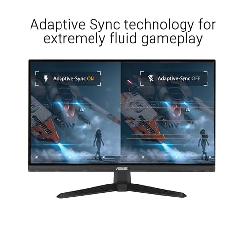 ASUS TUF Gaming 27” 1080P Monitor (VG279QE5A) – Full HD, Overclock to 144Hz, 1ms, IPS, Extreme Low Motion Blur Sync, Stereo Speaker, Variable Overdrive, DisplayWidget Center, 3 yr Warranty