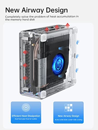 MINISFORUM Mini PC NAB9 Intel Core i9-12900HK 14 Cores/20 Threads,up to 5.0GHz 32GB RAM 1TB PCIe4.0 SSD,Dual 2.5 G RJ45 LAN Mini Computer,2 x HDMI/USB-C(4K@60Hz),7X USB Ports,Mini Computer