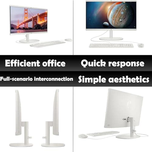 HP 2025 All-in-One Computer | 32GB RAM & 1TB SSD | 21.5" FHD VA Display | Intel Celeron J4025 | Windows 11 Pro | UHD Graphics 600 | Wi-Fi 6 | Student & Business | White