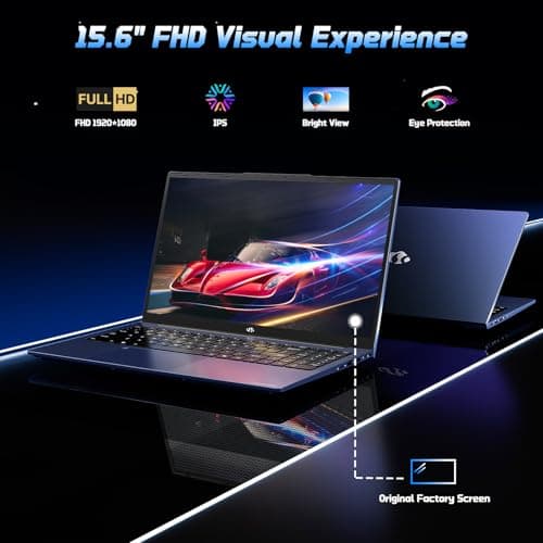 15.6" FHD IPS Student-Laptop Computer - 16GB RAM 1TB SSD, 4 Cores 13th Gen Intel N150(Beat to i3-1115G4, Up to 3.6GHz), 65W GaN Type-C, Fingerprint, Backlit Keyboard, Wi-Fi 6, BT5.2, Numpad